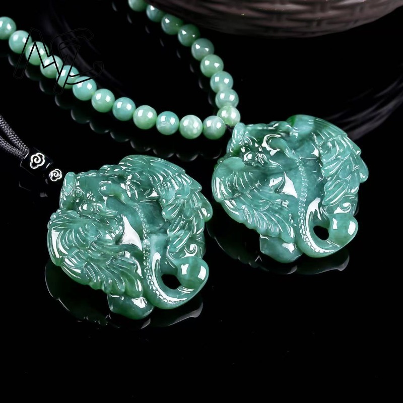 Necklaces - Natuurlijke Echte Smaragd Blauw Water Vliegende
