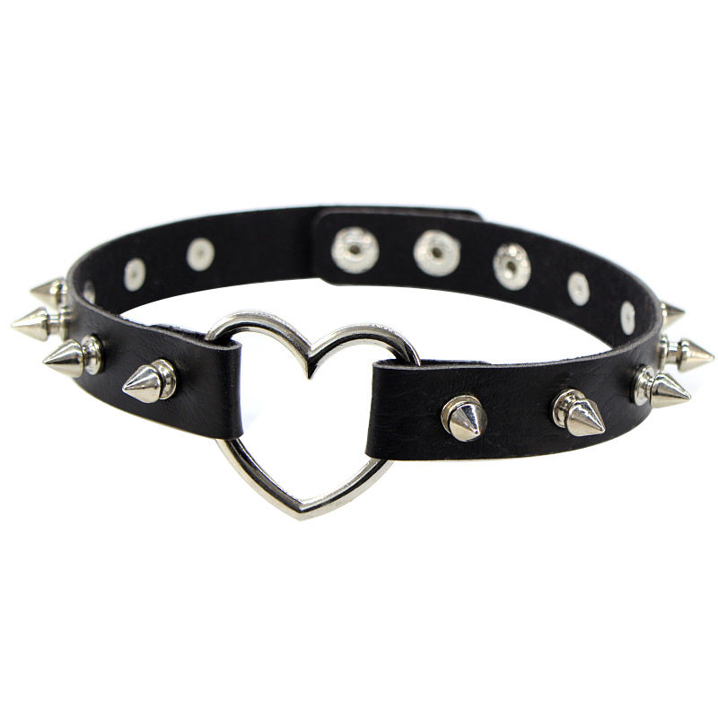Goth Punk Spike Choker - Sexy Spike Punk Kraag Lederen Choker