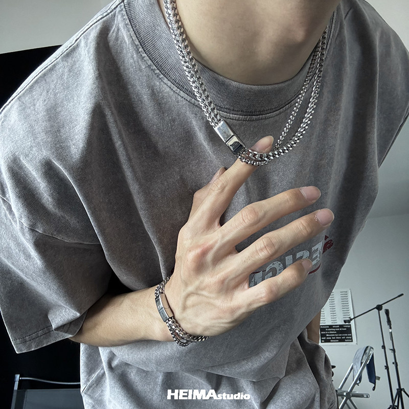 Hiphop Titanium Staal Dubbele  - Cuban Link Chain 12Mm recensie en prijs