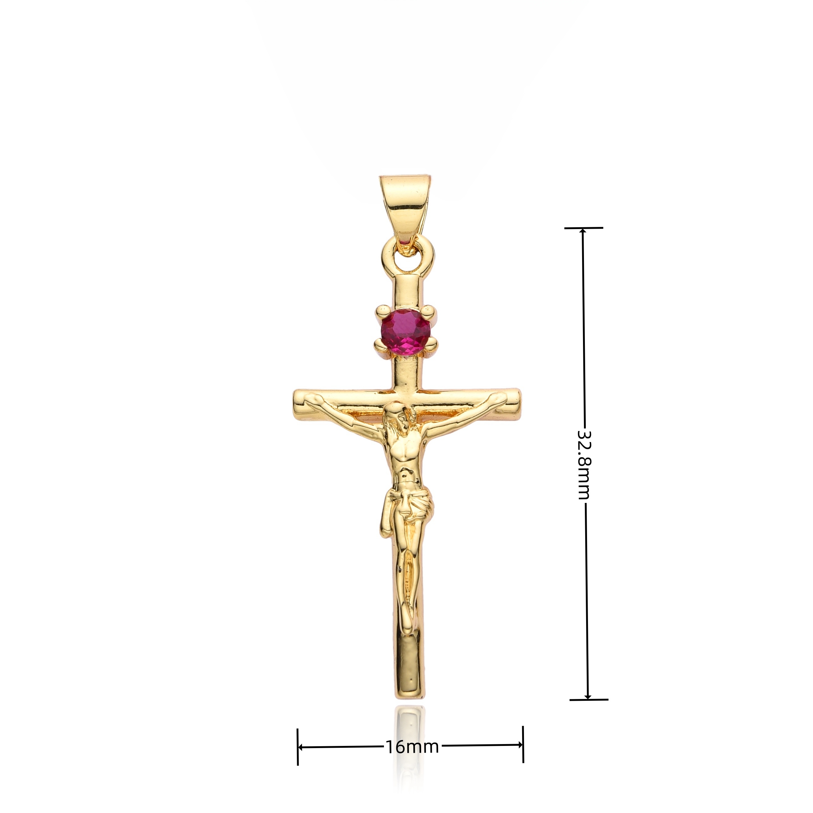 Mode Micro-Ingelegde Zirkoon K - Cross Pendant Necklace Gold recensie en prijs