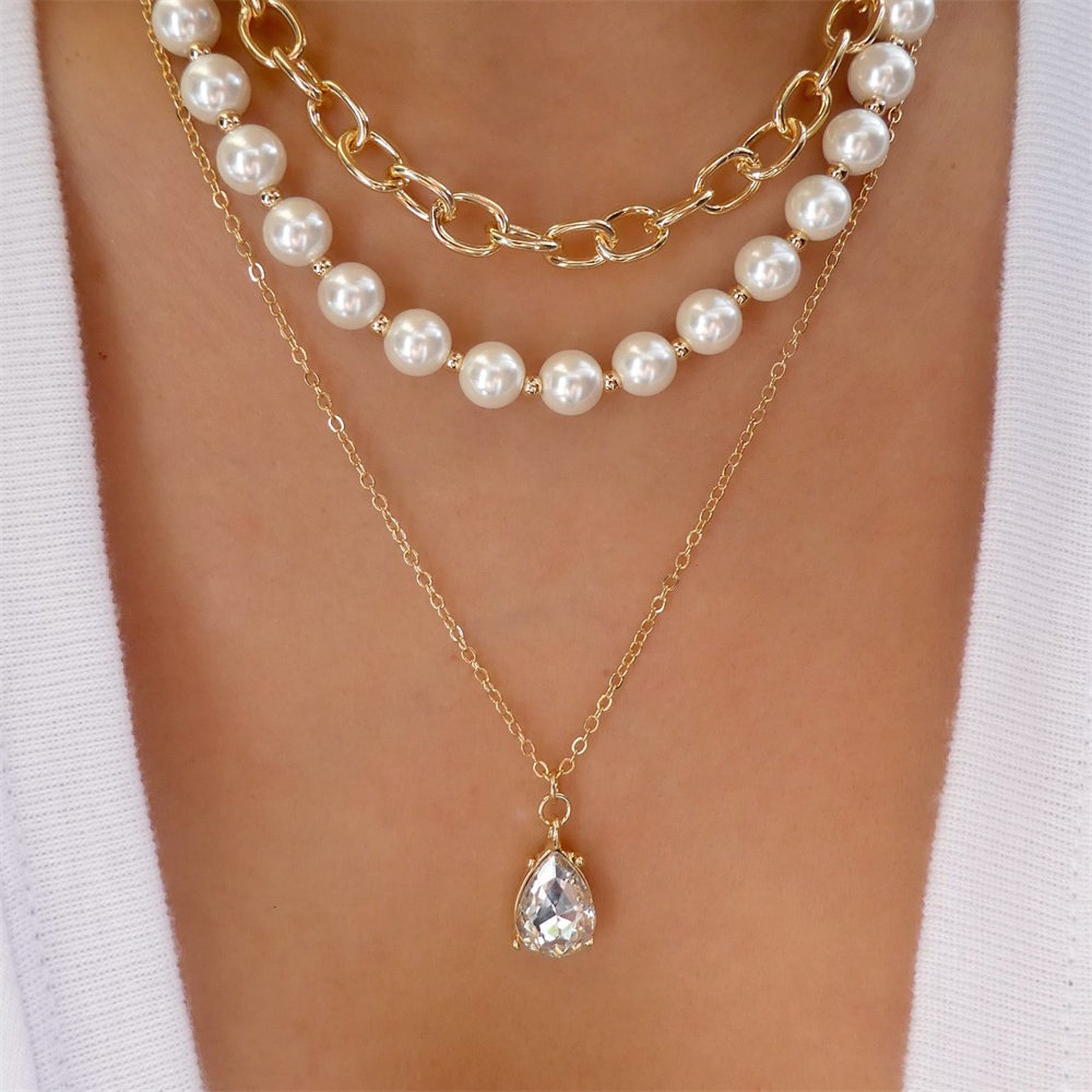 Trendy Goud-Plaat Geometrische - Pearl Choker Necklace Vintage recensie en prijs