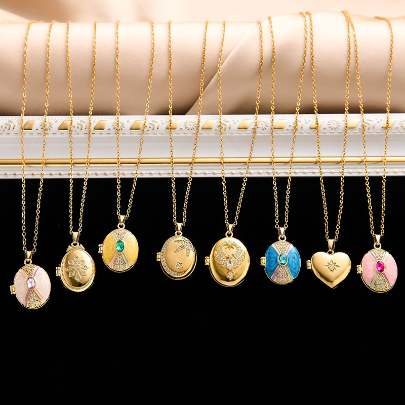 ANENJERY 316L Rvs Te Openen Ov - Heart Locket Necklace Photo recensie en prijs