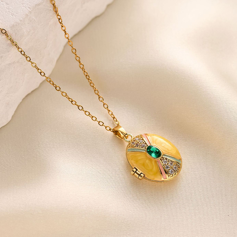 ANENJERY 316L Rvs Te Openen Ov - Heart Locket Necklace Photo recensie en prijs