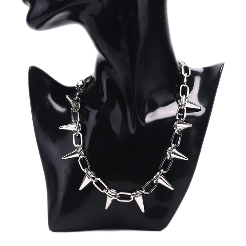 Goth Rock Biker Spike Rivet Kr - Goth Punk Spike Choker recensie en prijs