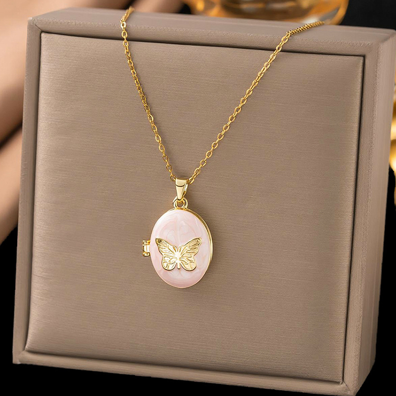 ANENJERY 316L roestvrijstalen  - Heart Locket Necklace Photo recensie en prijs