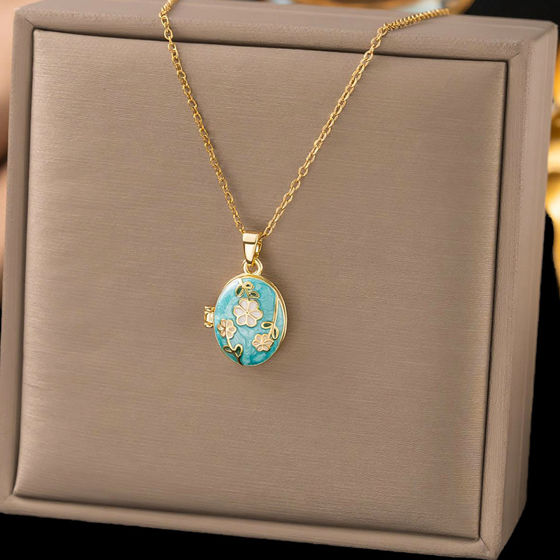ANENJERY 316L roestvrijstalen  - Heart Locket Necklace Photo recensie en prijs