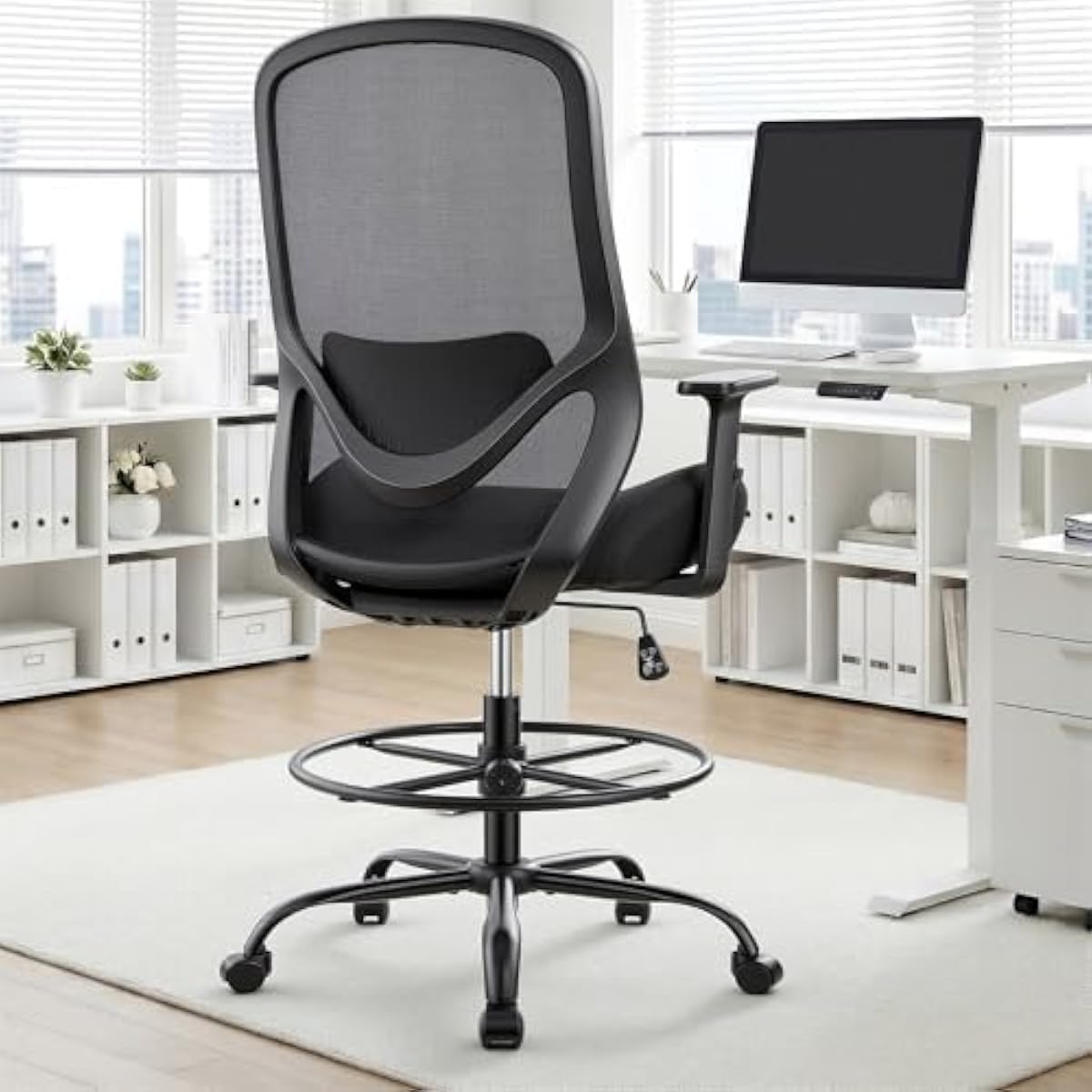 Ergonomische hoge tekenstoel m - Rings recensie en prijs
