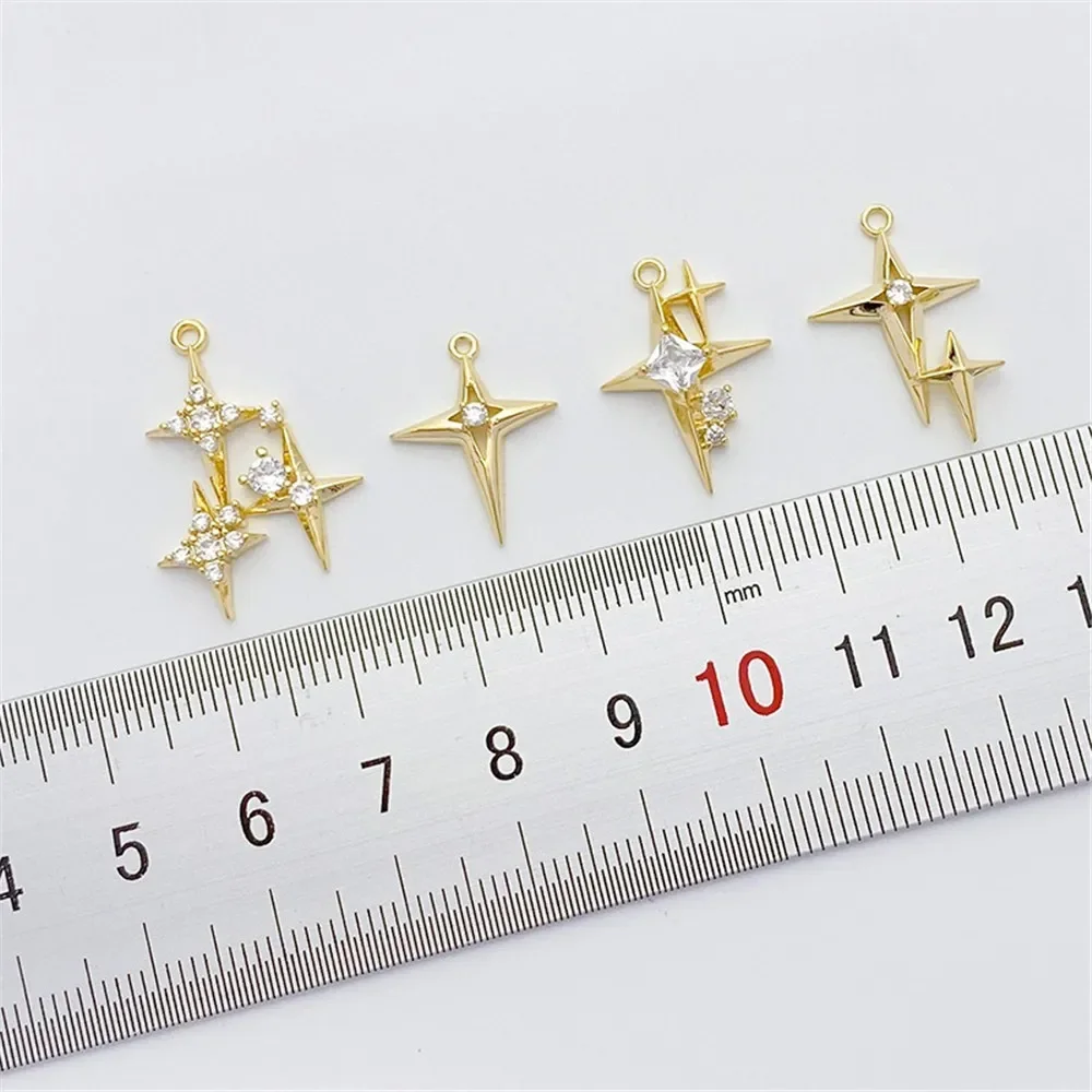 14K Vergulde Micro-ingelegde Z - Cross Pendant Necklace Gold recensie en prijs