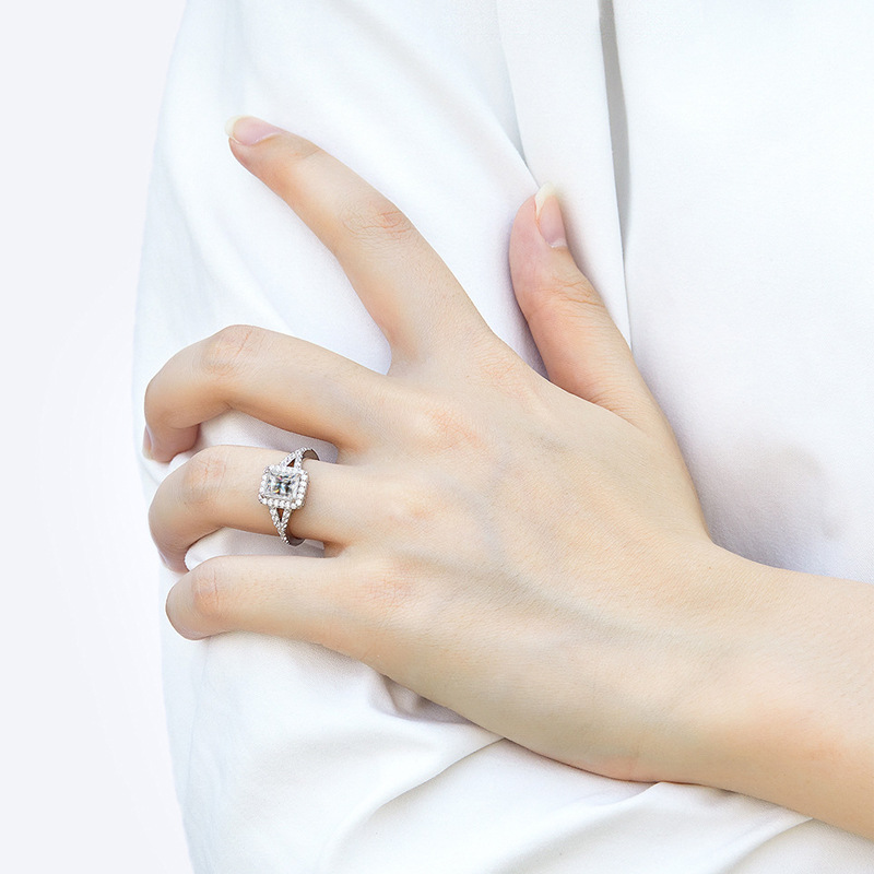 Populaire, modieuze ring van 1 - Moissanite Engagement Ring 1 Carat recensie en prijs