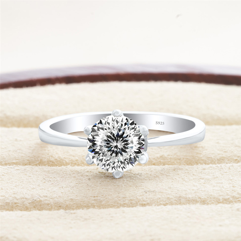 JoyceJelly Klassieke Moissanit - Moissanite Engagement Ring 1 Carat recensie en prijs