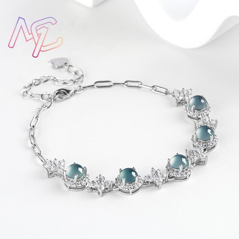 Blauwe Myanmar Jadeïet Armband - Bracelets recensie en prijs