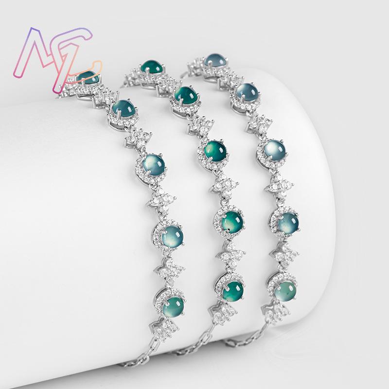 Blauwe Myanmar Jadeïet Armband - Bracelets recensie en prijs