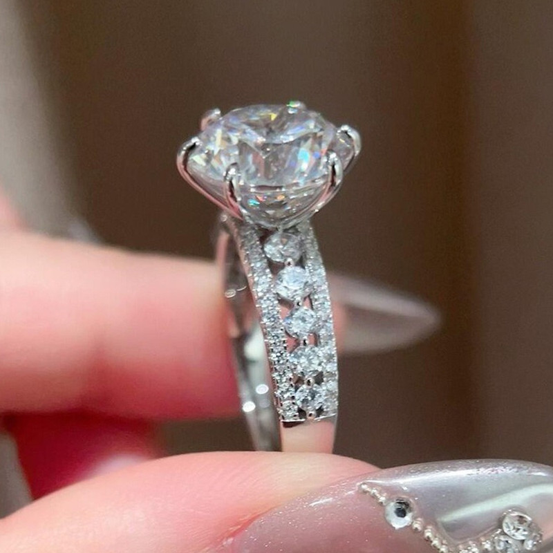 4 karaat, klassieke ring met z - Moissanite Engagement Ring 1 Carat recensie en prijs