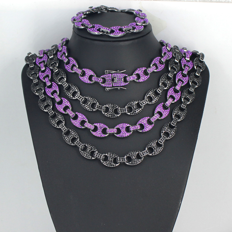 Mannen Vrouwen HipHop 12mm Zwa - Cuban Link Chain 12Mm recensie en prijs