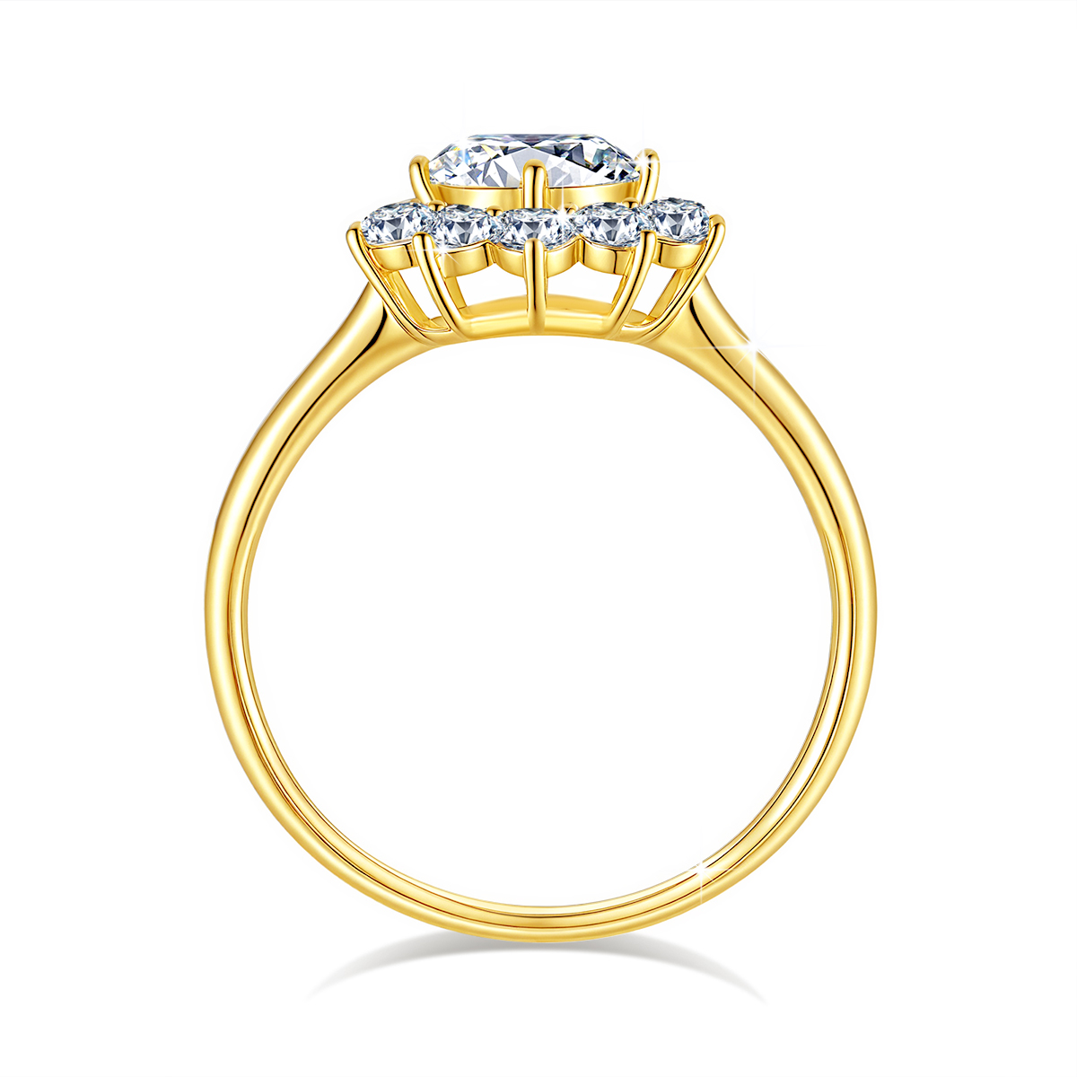Szjinao 100% Echt 14k Gouden B - Moissanite Engagement Ring 1 Carat recensie en prijs