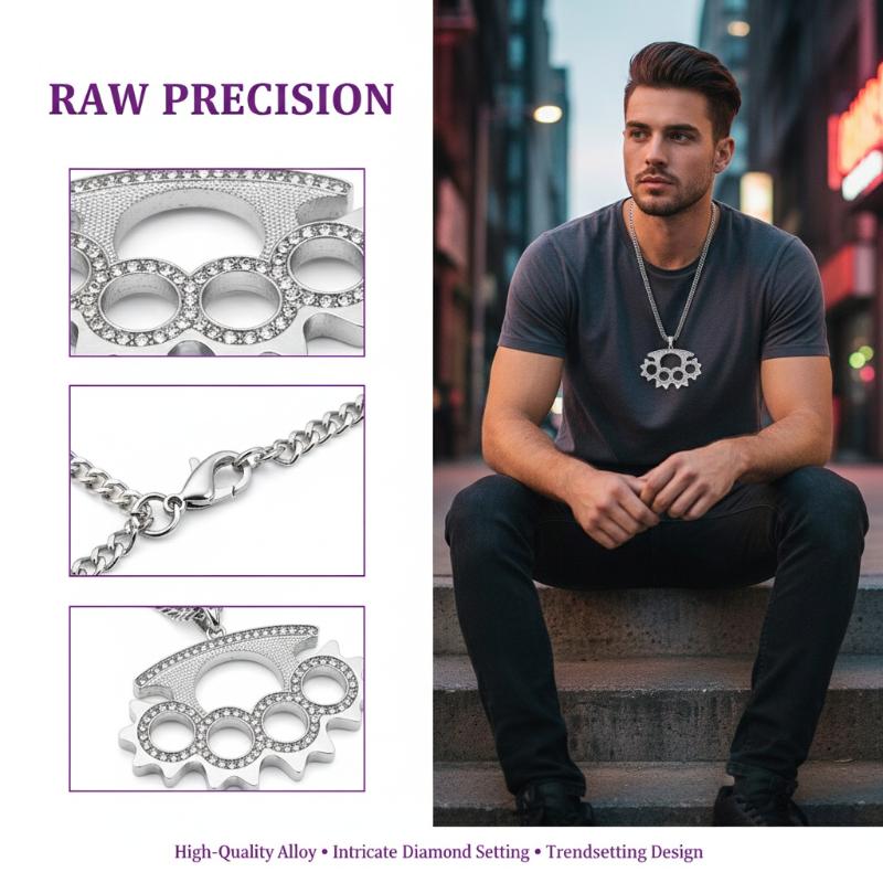 Y2K Punk roestvrijstalen hange - Layered Pendant Necklace Aesthetic recensie en prijs