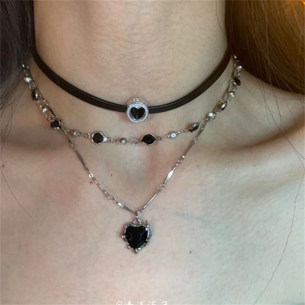Y2K Gothic Liefde Hart Hanger  - Layered Pendant Necklace Aesthetic recensie en prijs