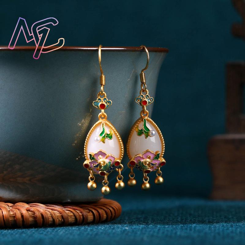 Natuurlijke Jade Bloem Oorbell - Earrings recensie en prijs