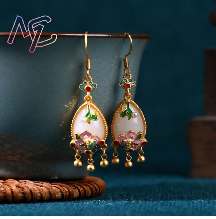 Natuurlijke Jade Bloem Oorbell - Earrings recensie en prijs
