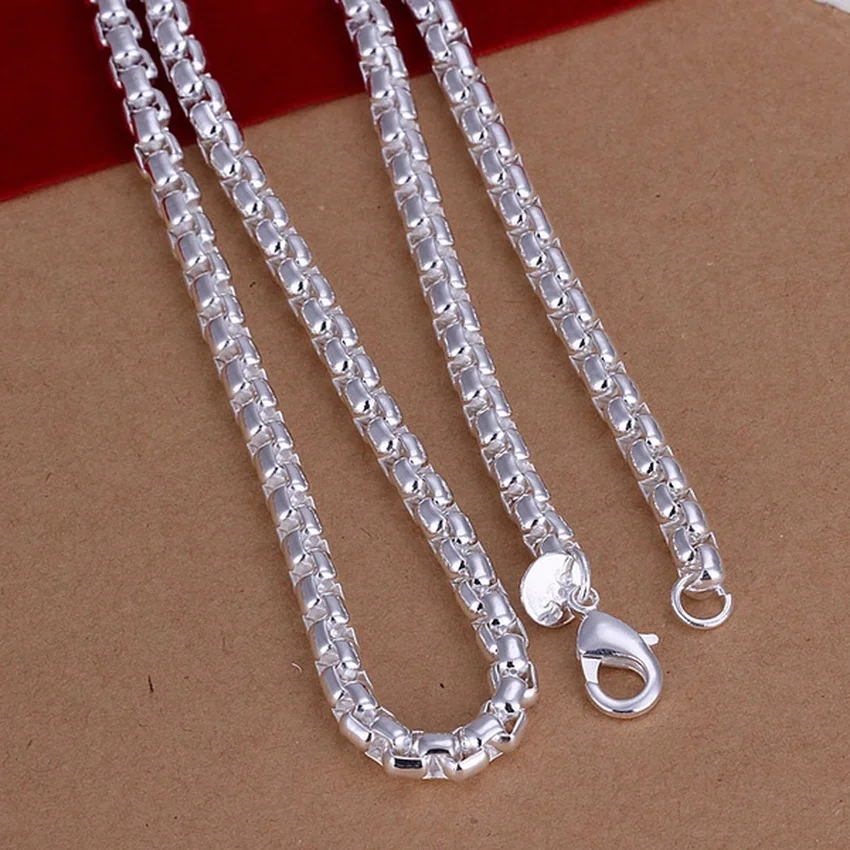 45-60 cm 925 sterling zilveren - 925 Sterling Silver Chain Necklace Men recensie en prijs