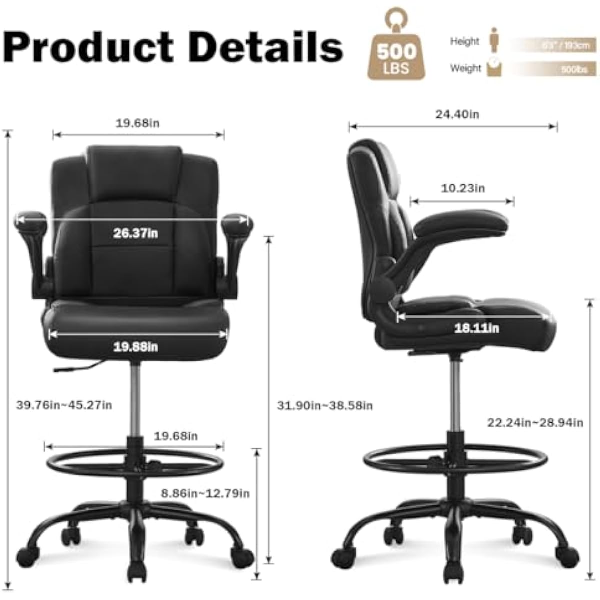 Ergonomische, hoge kruk voor g - Rings recensie en prijs