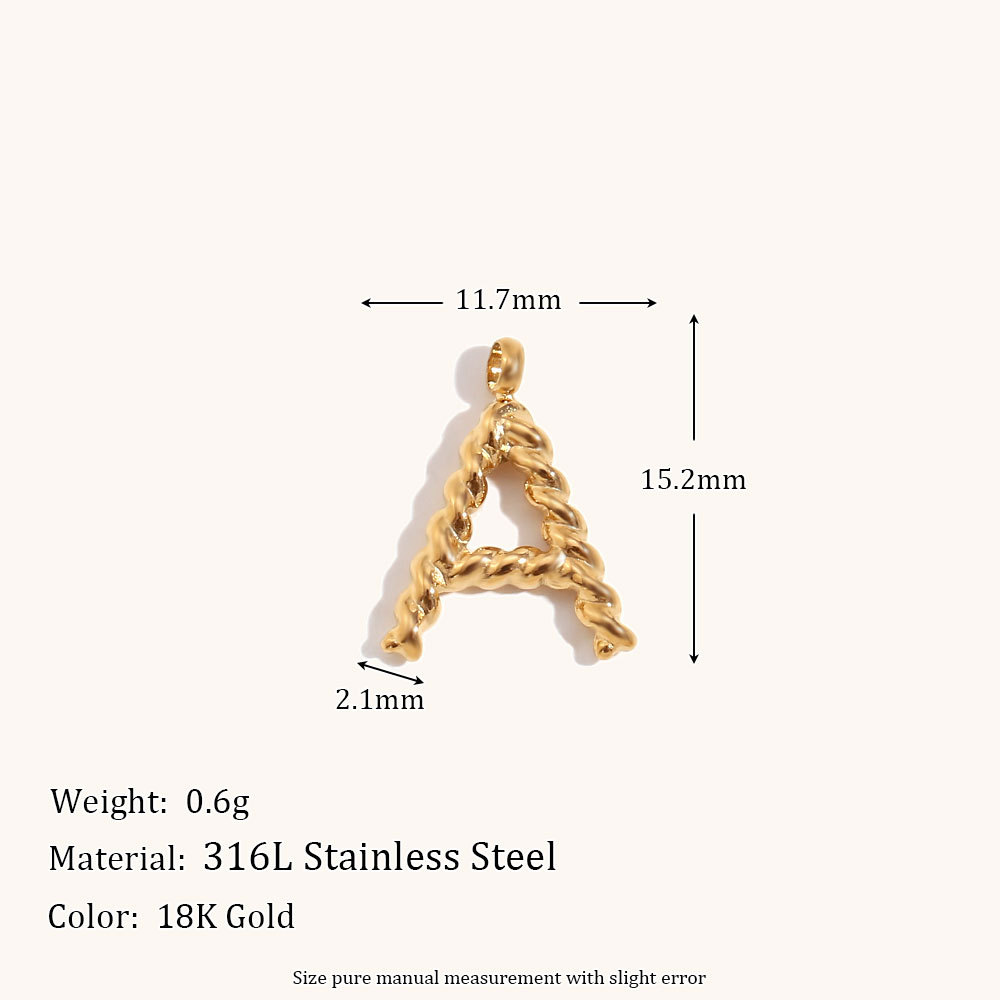 Gepersonaliseerde 3D-letterket - Initial Letter Necklace 18K Gold recensie en prijs