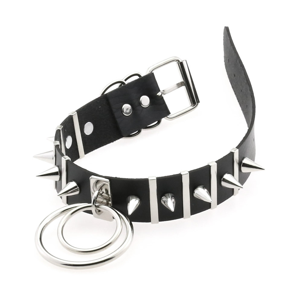 Grote Spikes Choker Lederen Kr - Goth Punk Spike Choker recensie en prijs