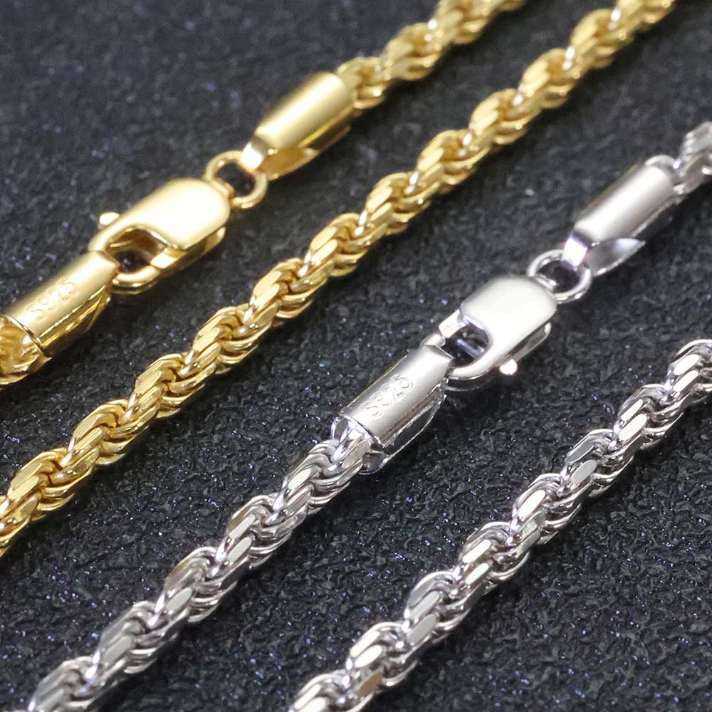 ESKEEM 3 MM/5mm Mannen Vrouwen - 925 Sterling Silver Chain Necklace Men recensie en prijs