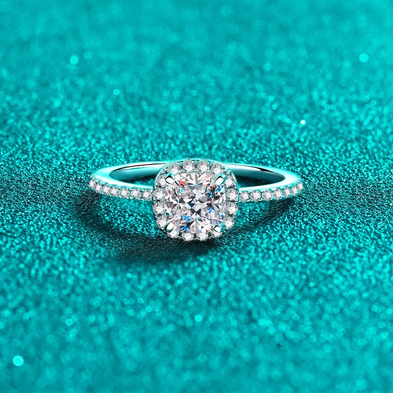 S925 Sterling Zilveren Moissan - Moissanite Engagement Ring 1 Carat recensie en prijs