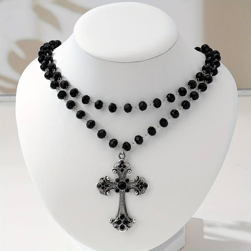 Y2K Grunge Gothic gelaagde kru - Layered Pendant Necklace Aesthetic recensie en prijs