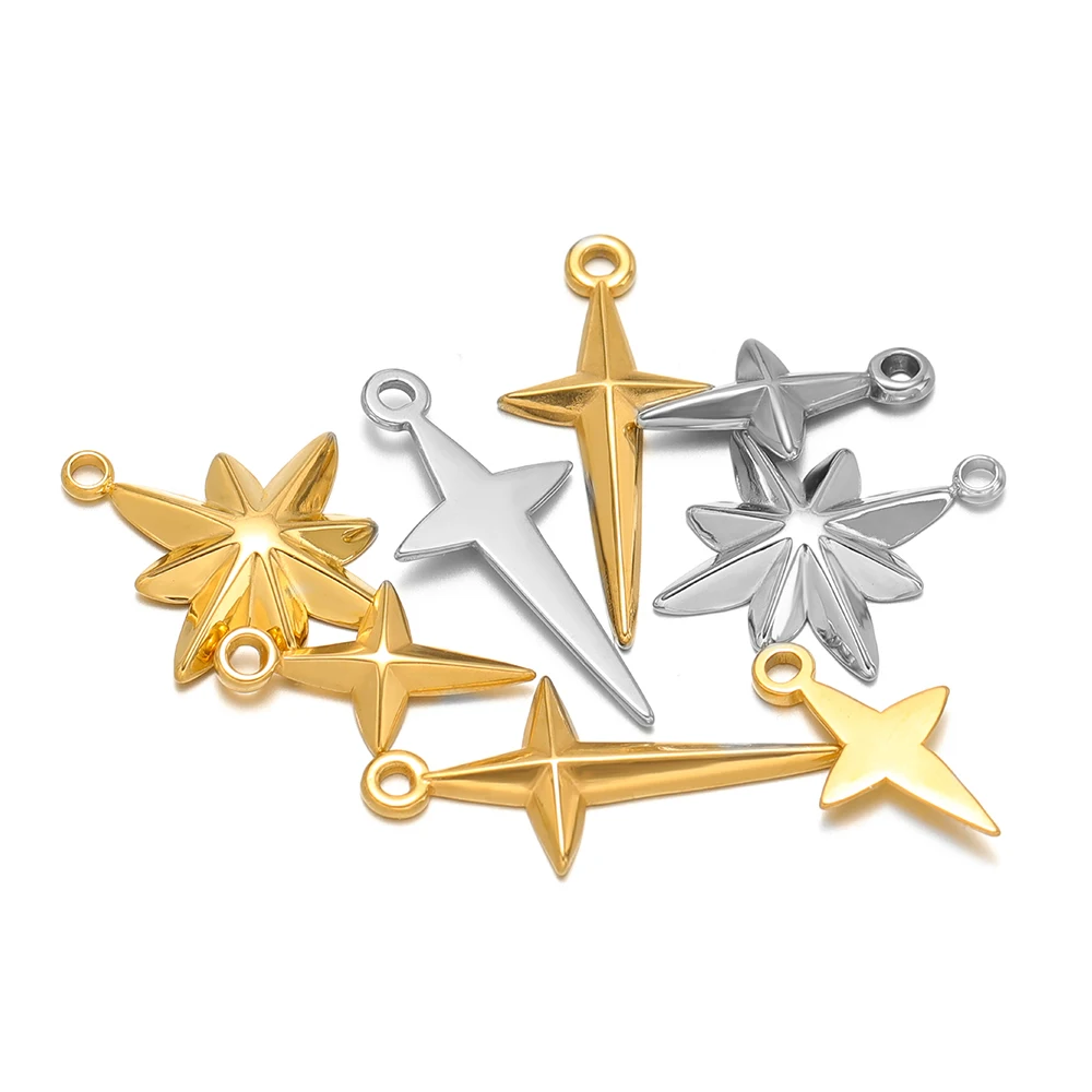5 stuks hoge kwaliteit roestvr - Cross Pendant Necklace Gold recensie en prijs