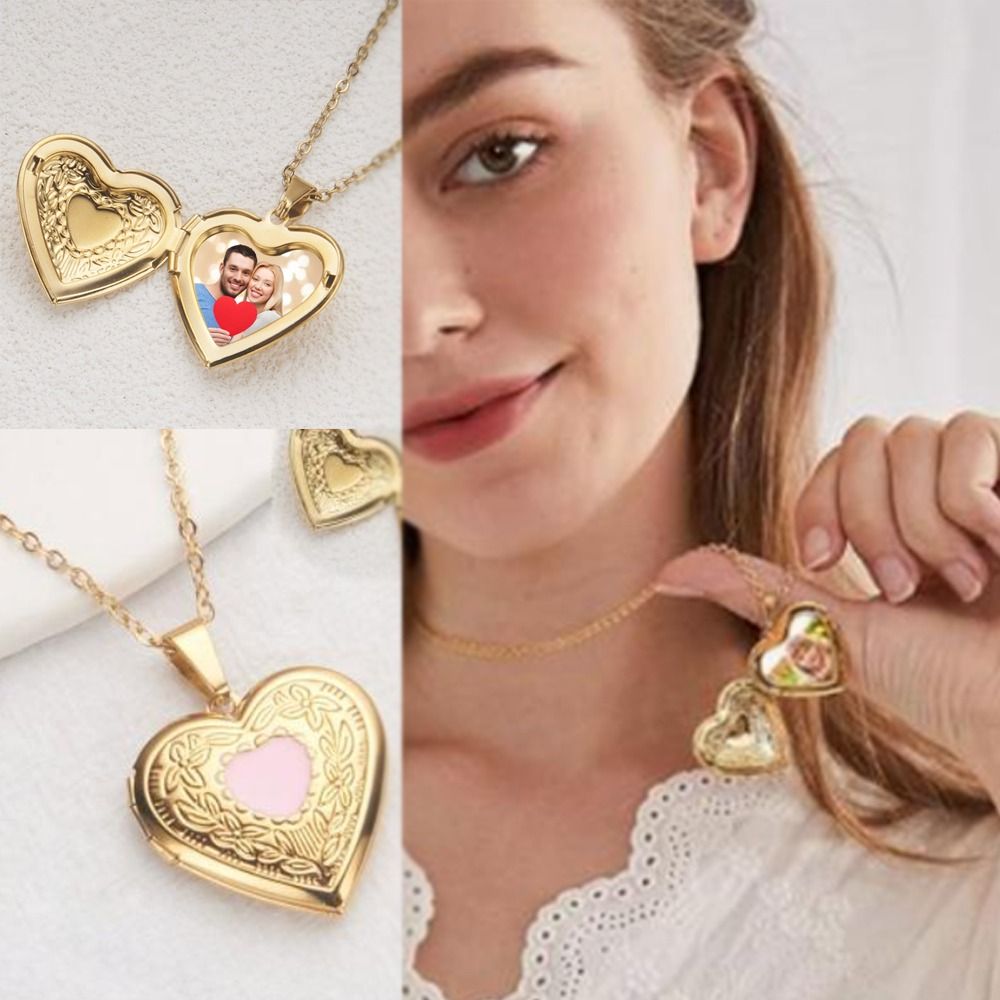 Diy Ketting Foto Foto Medaillo - Heart Locket Necklace Photo recensie en prijs